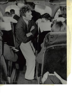 Composer Percy Grainger on tour with the Gustavus Band, 1941