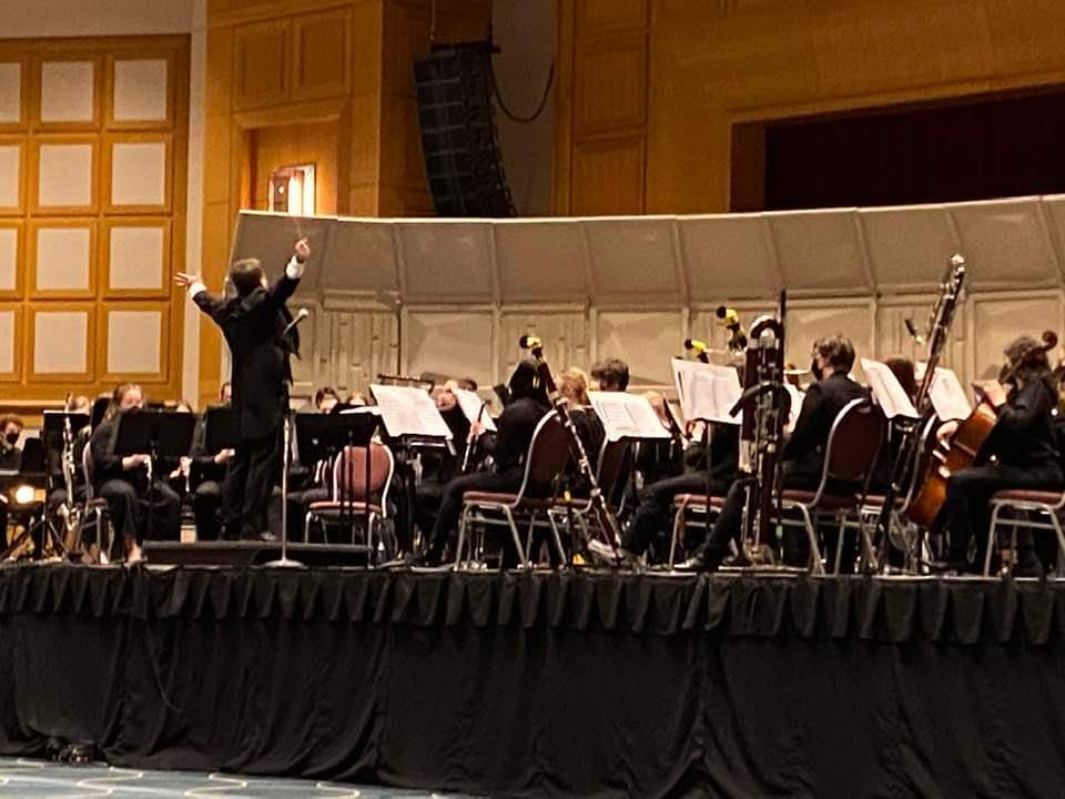 James Patrick Miller conducting the Gustavus Wind Orchestra