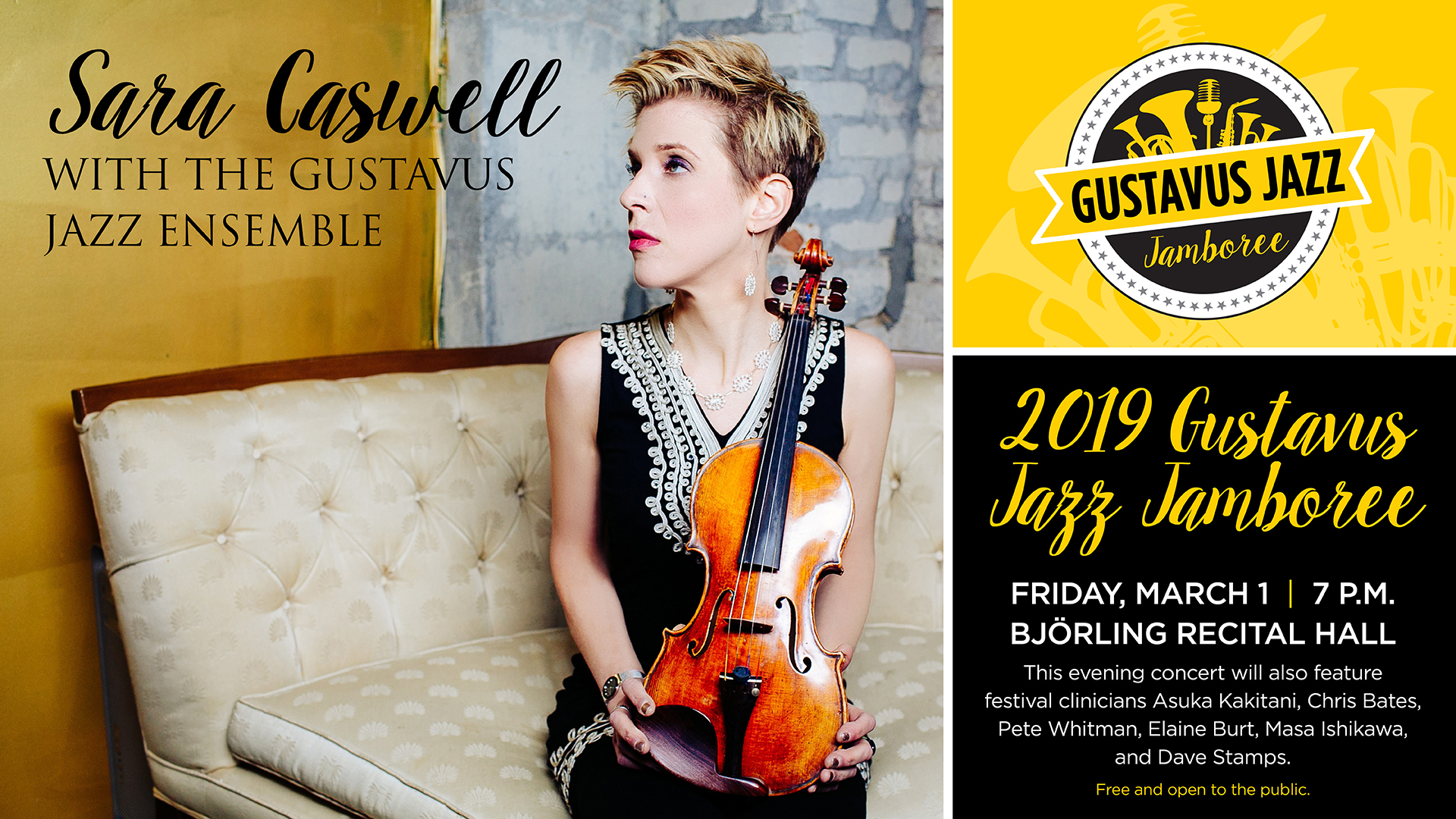 Gustavus Jazz Jamboree Features GRAMMY-nominated Violinist