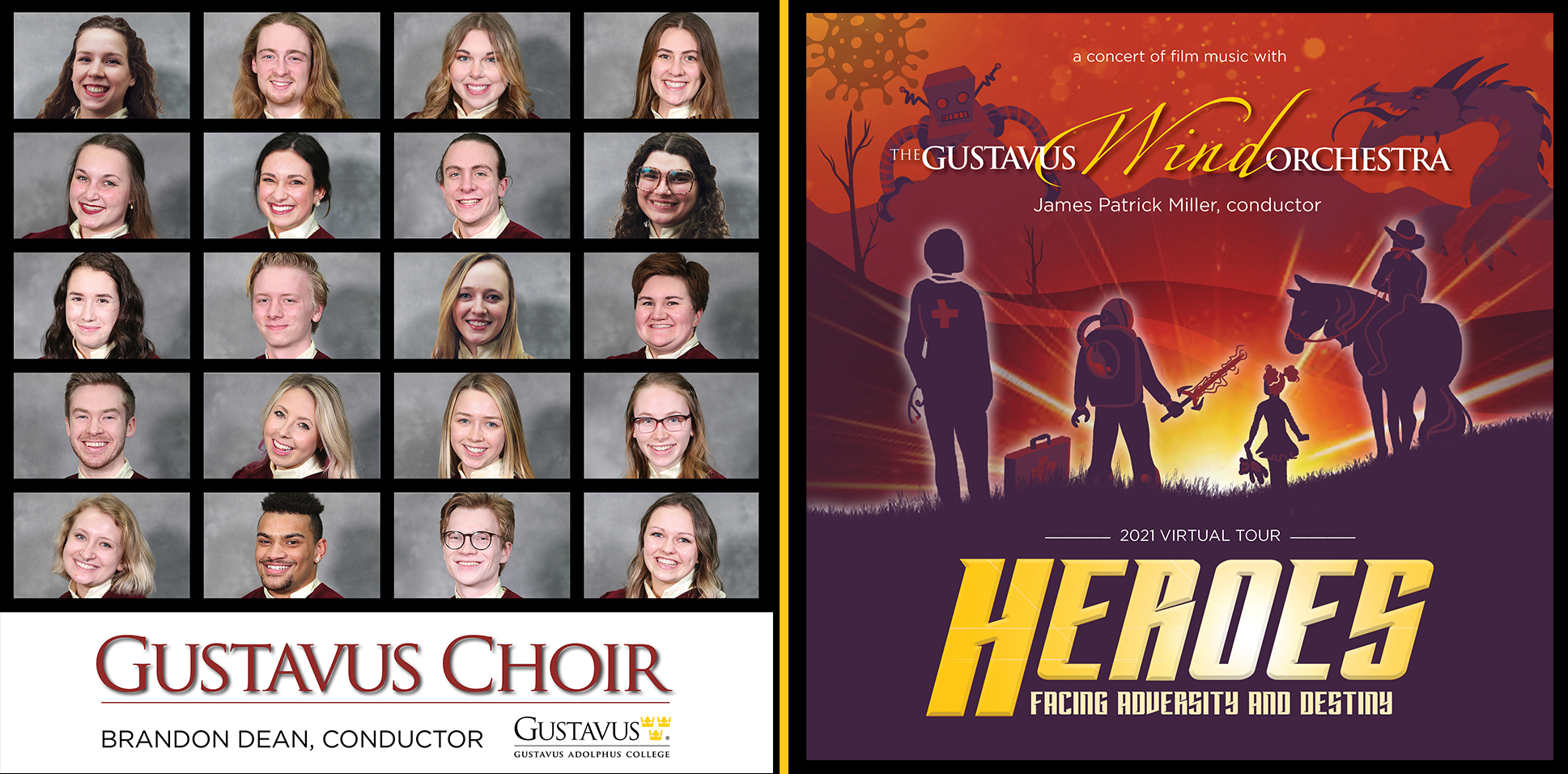 Gustavus Choir and Gustavus Wind Orchestra Premiere Virtual Tour Concerts