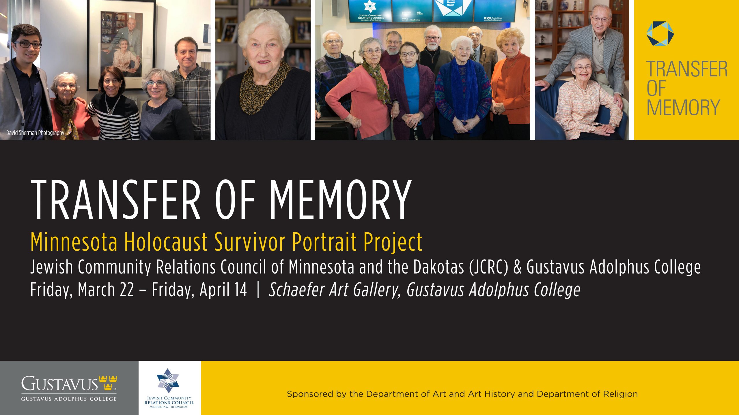 “Transfer of Memory” Exhibit Brings Holocaust Survivors’ Stories to Gustavus